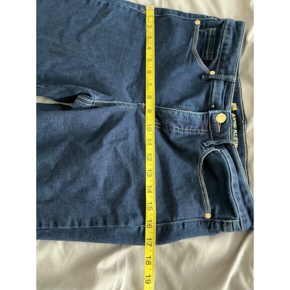 Anne Klein Stretch Lion Head Mid Rise skinny Ankle Jeans Sz 10 - Picture 8 of 8